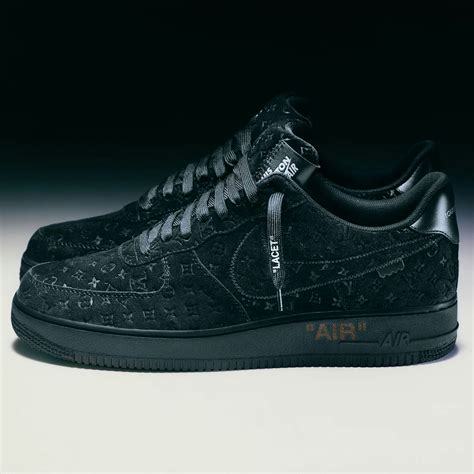 black louis vuitton air force ones|lv air force 1 stockx.